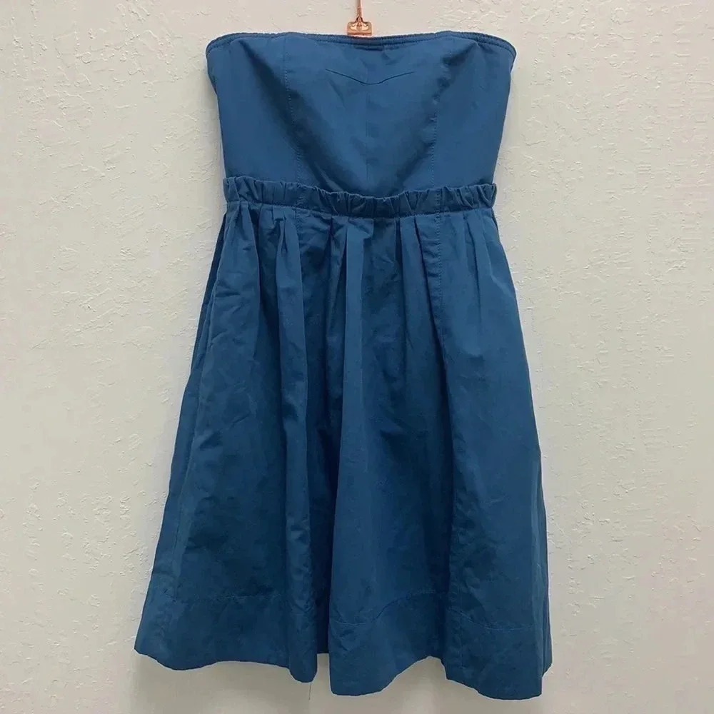 Marc by Marc Jacobs Periwinkle Kline Pleated Blue Dress Size 0 - Picture 2 of 8